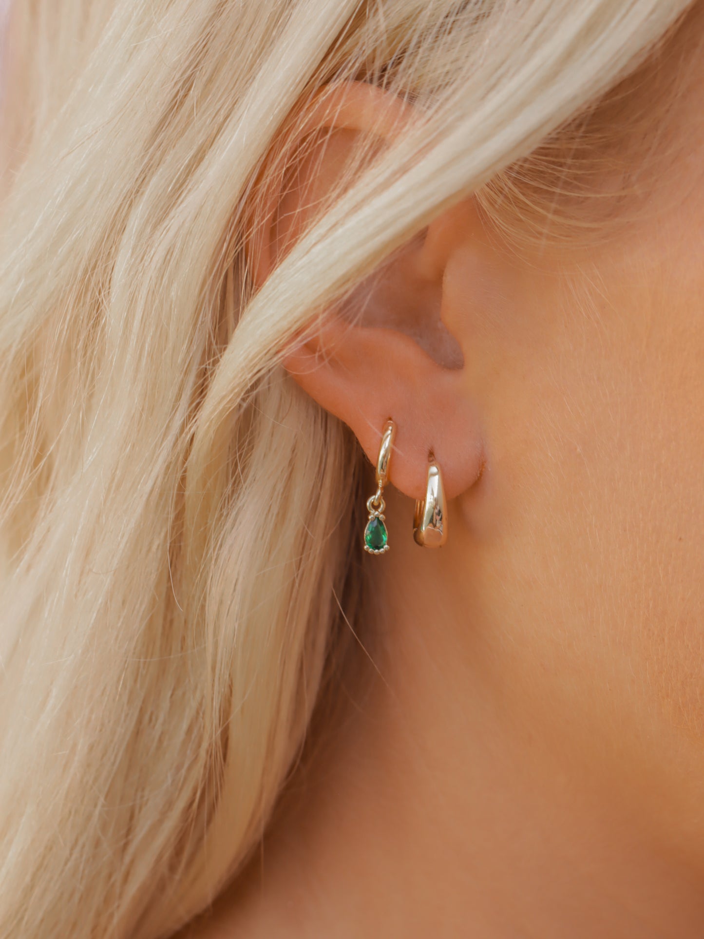 Mini Ema Drop Hoops