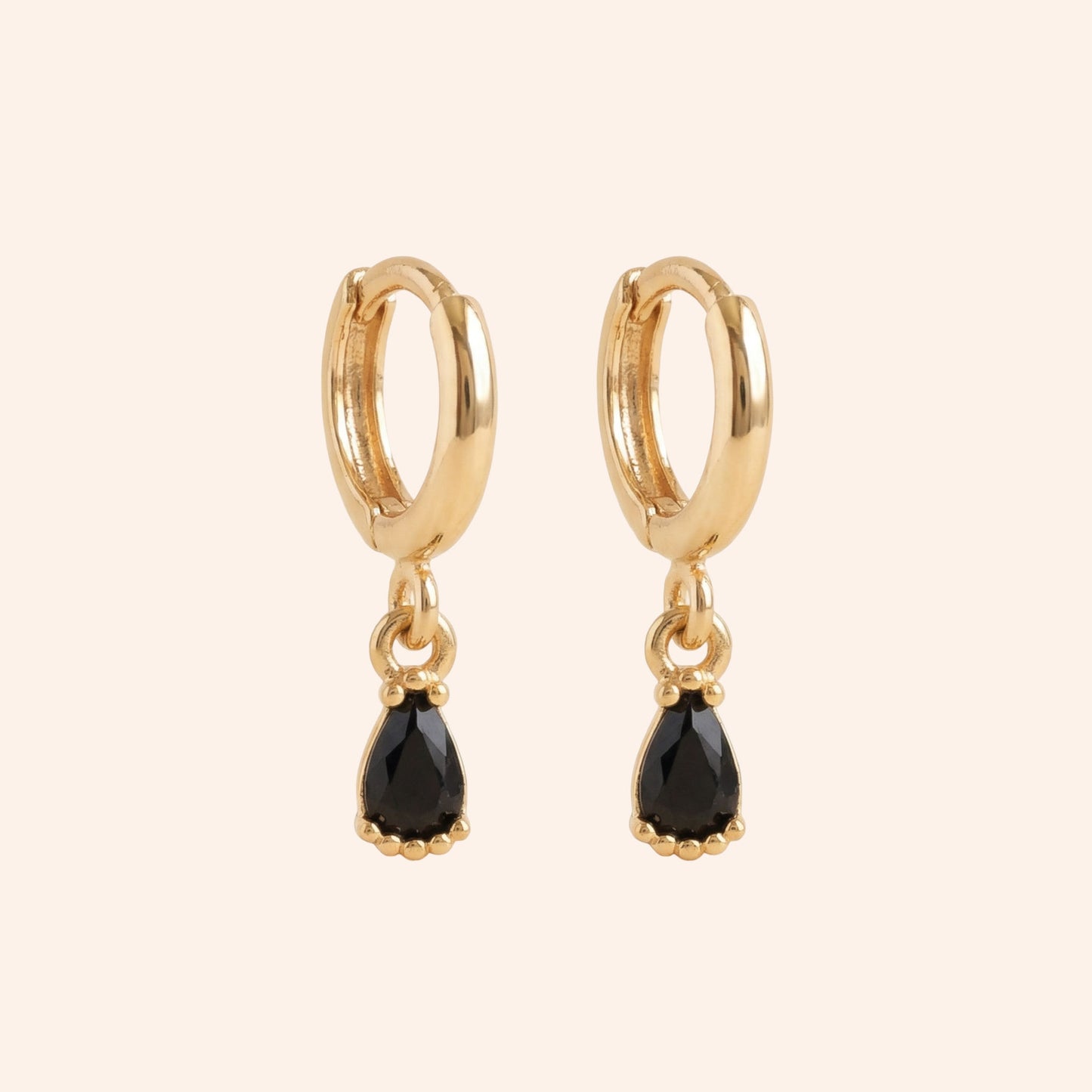 Mini Tourmaline Hoops