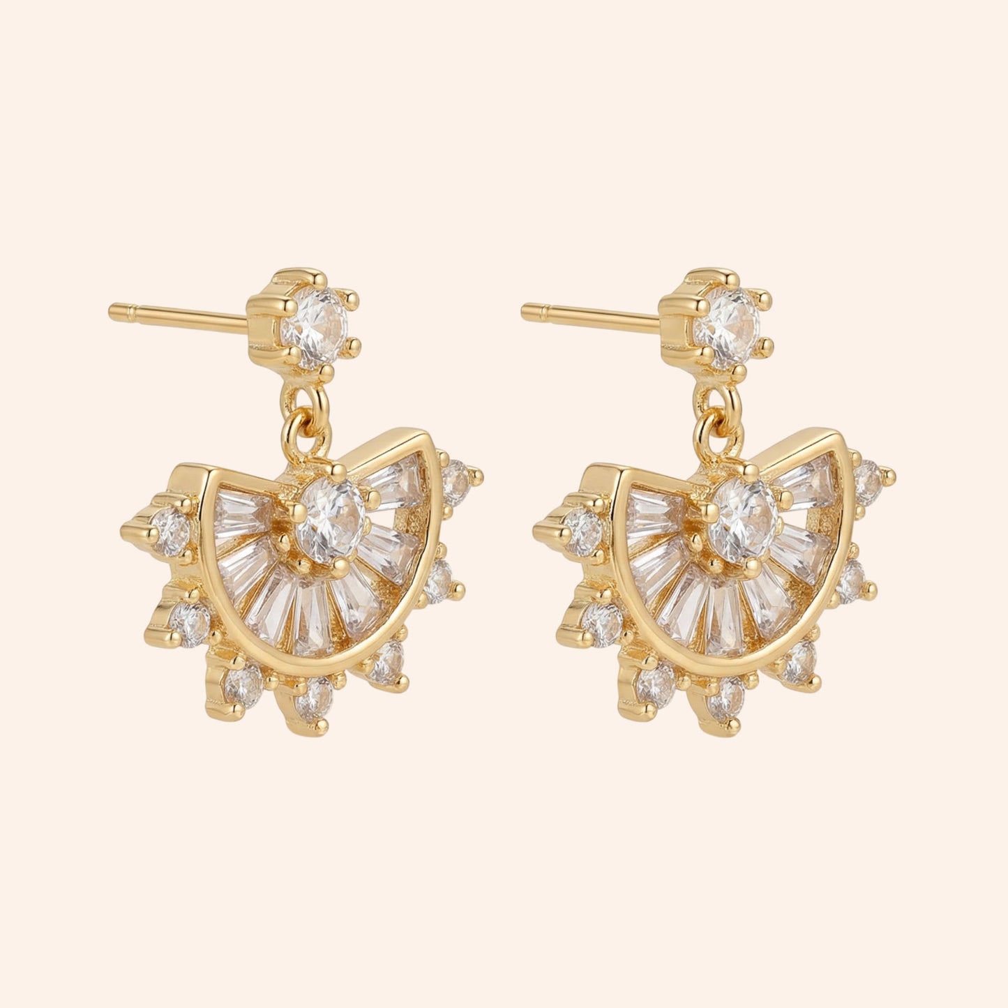Sunburst Stud Earrings