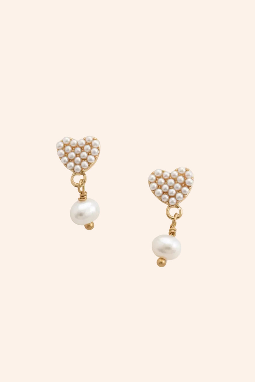 Evelyn Heart Earrings