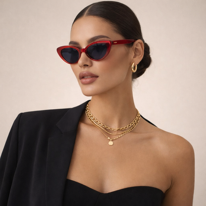 Kat Sunglasses Red
