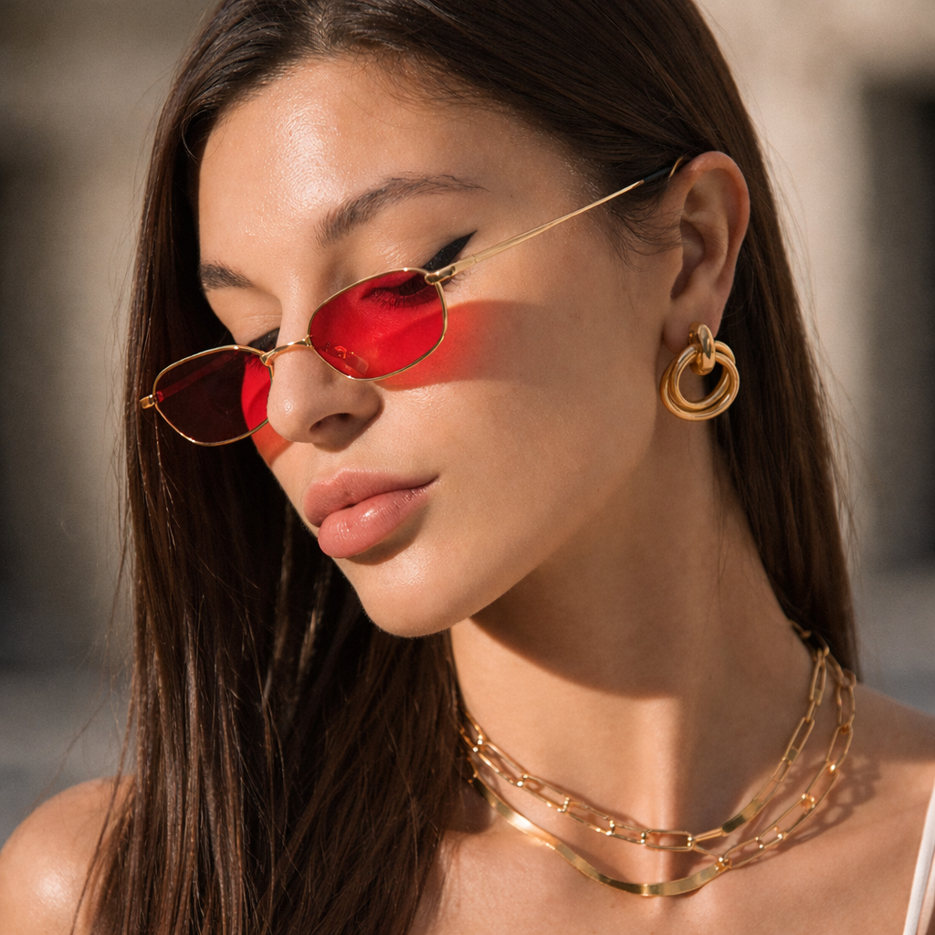 Jazmine Sunglasses Red
