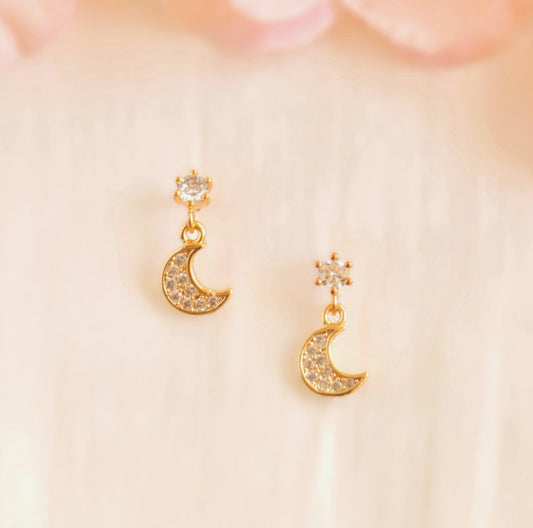 *Mini Moon Earrings