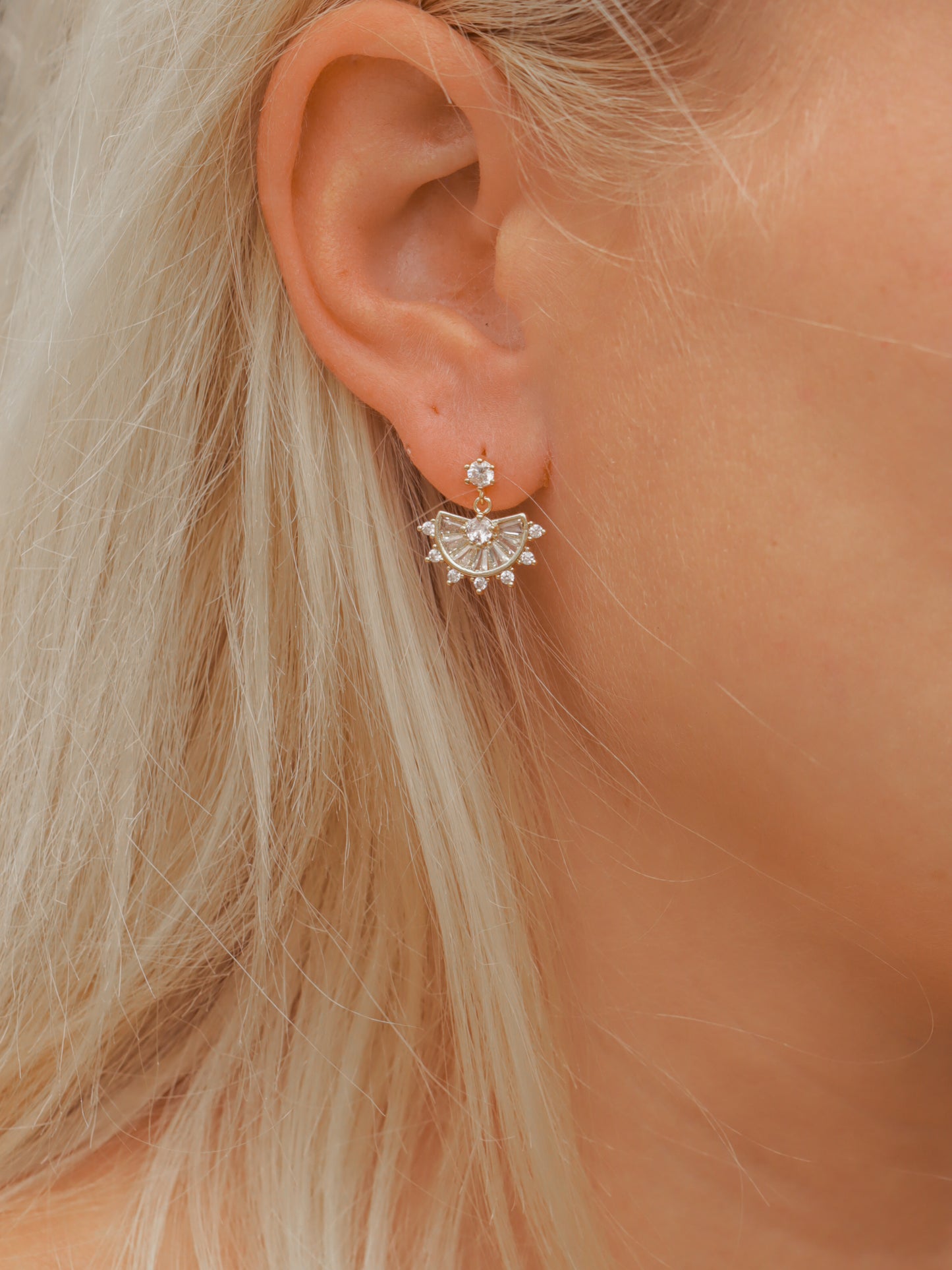 Sunburst Stud Earrings