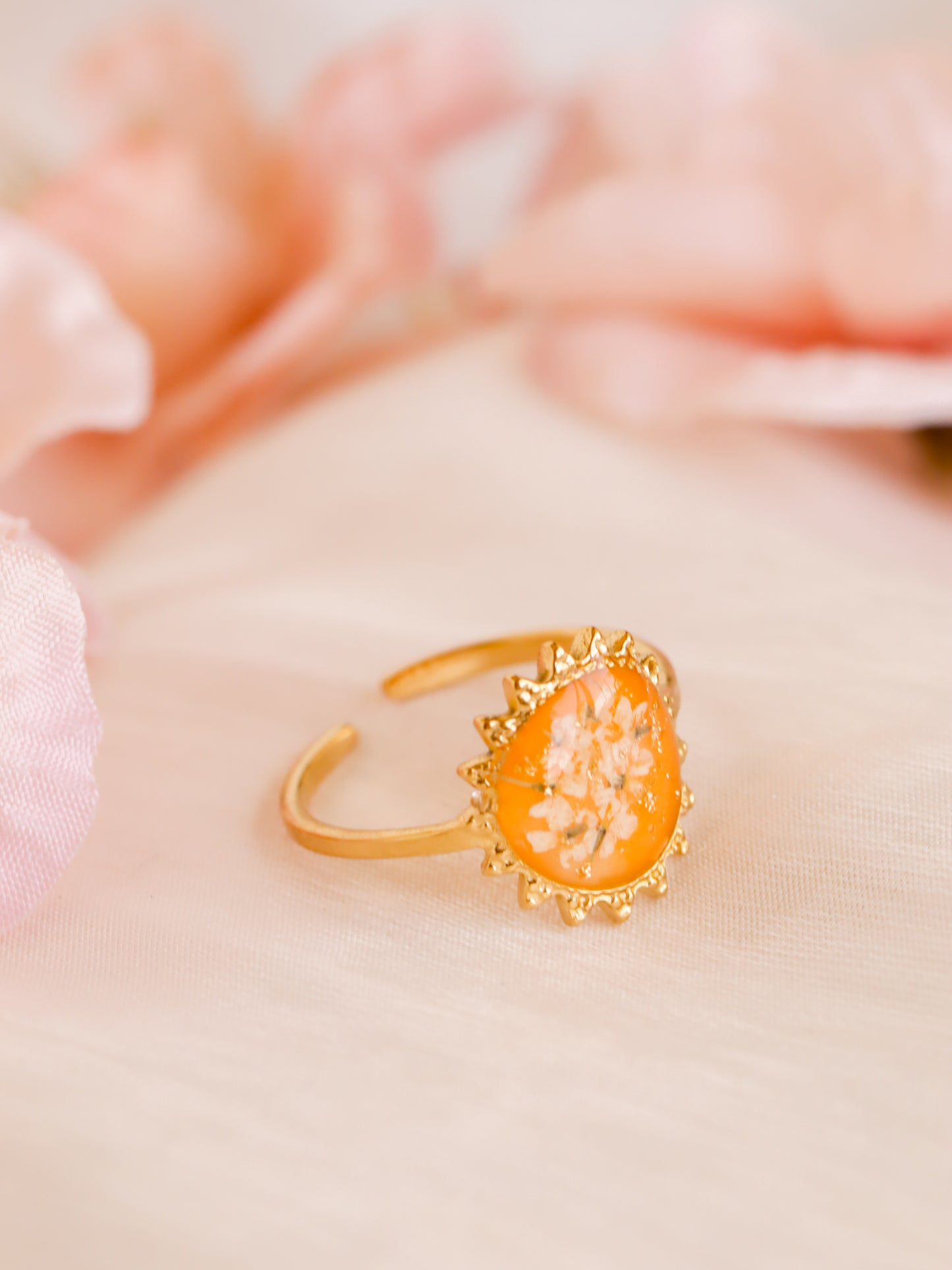 The Orange Celeste Ring