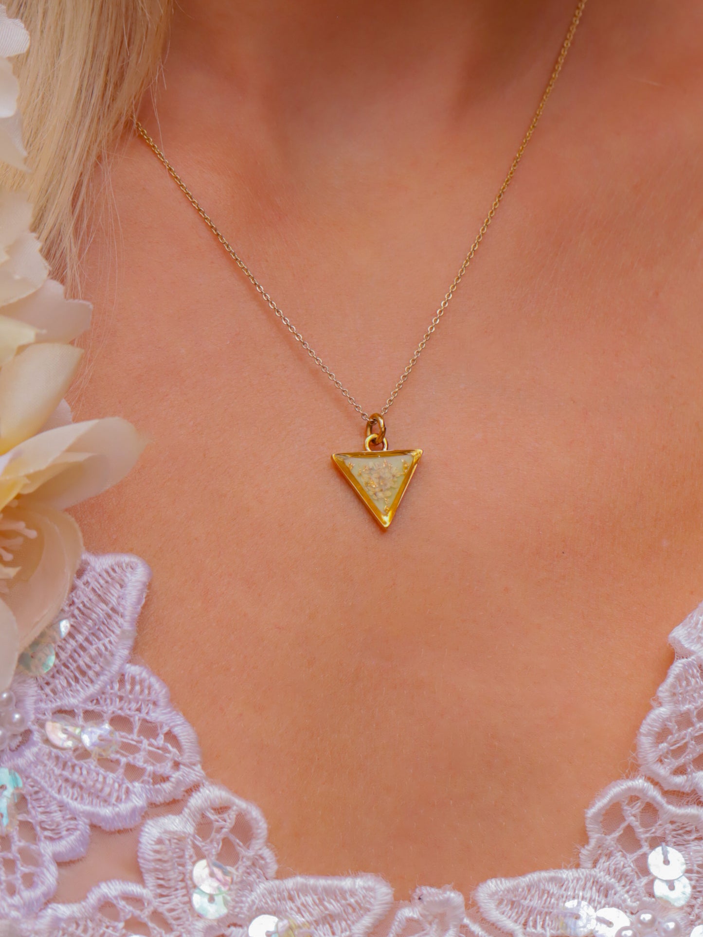 The Sage Mini Triangle Necklace