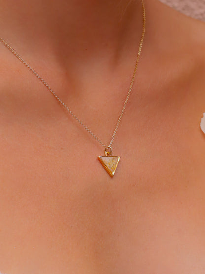 The Pink Mini Triangle Necklace