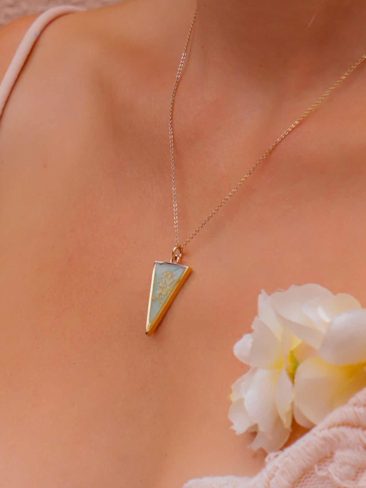 The Blue Triangle Necklace