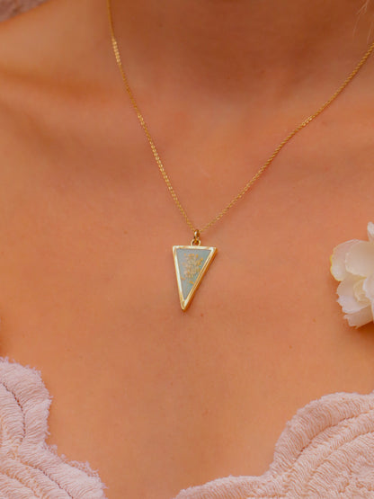 The Blue Triangle Necklace