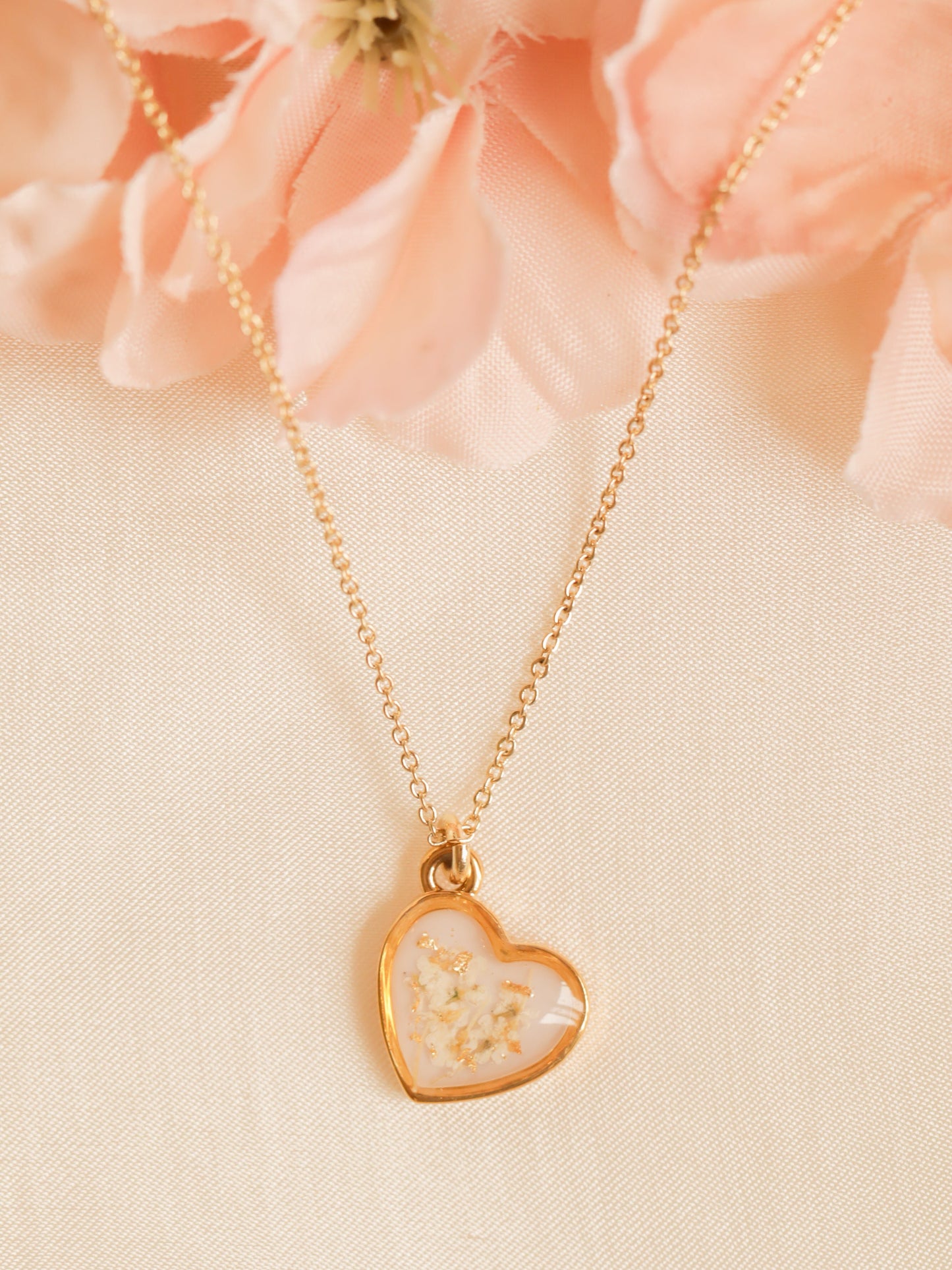 The Pink Heart Necklace