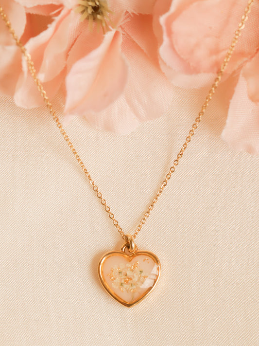 The Pink Heart Necklace