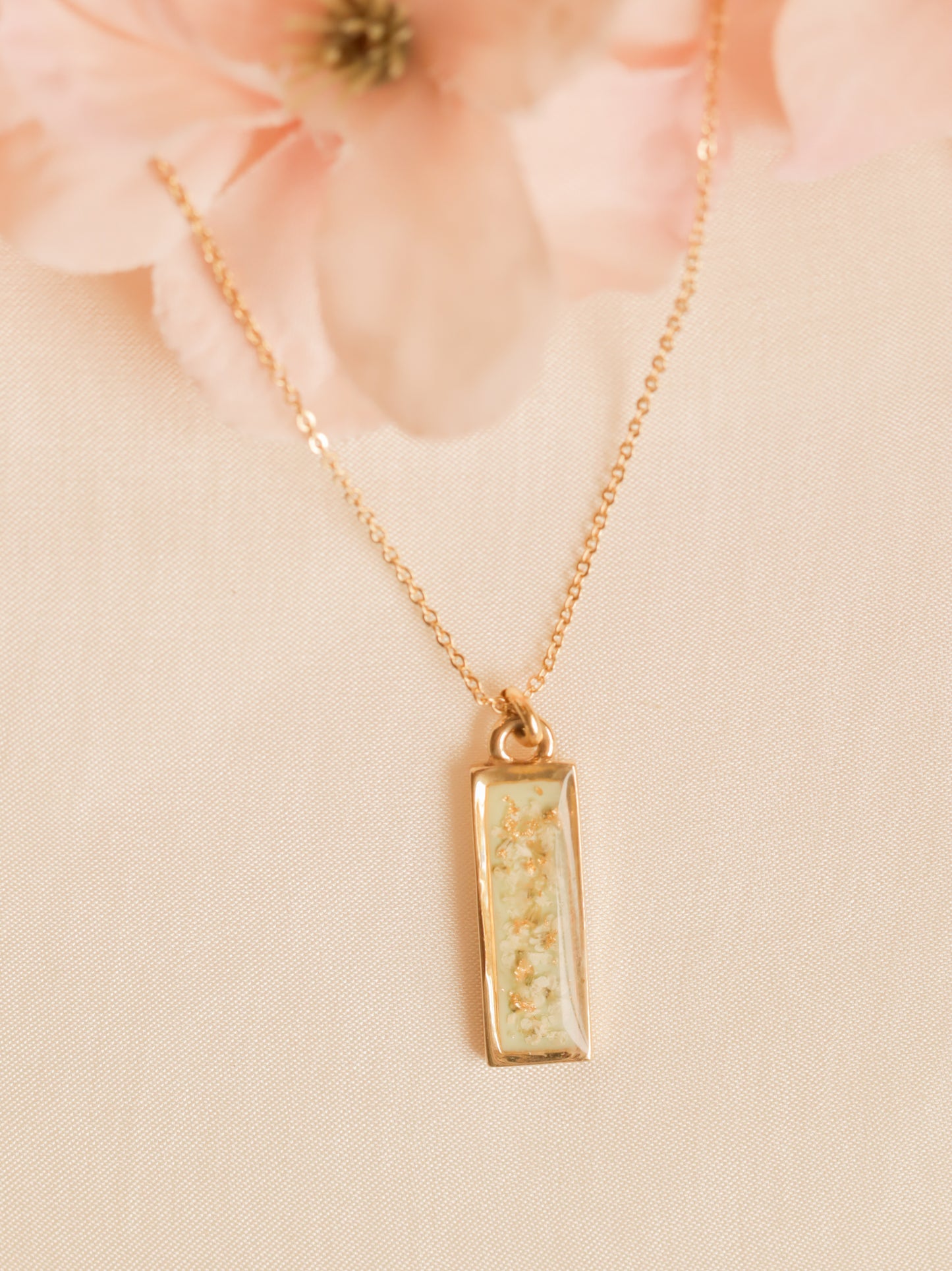 The Sage Rectangle Necklace