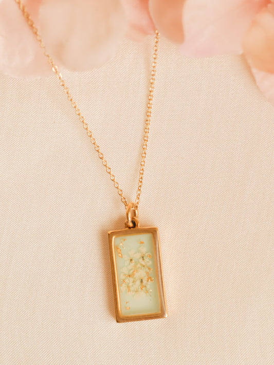 The Blue Rectangle Necklace