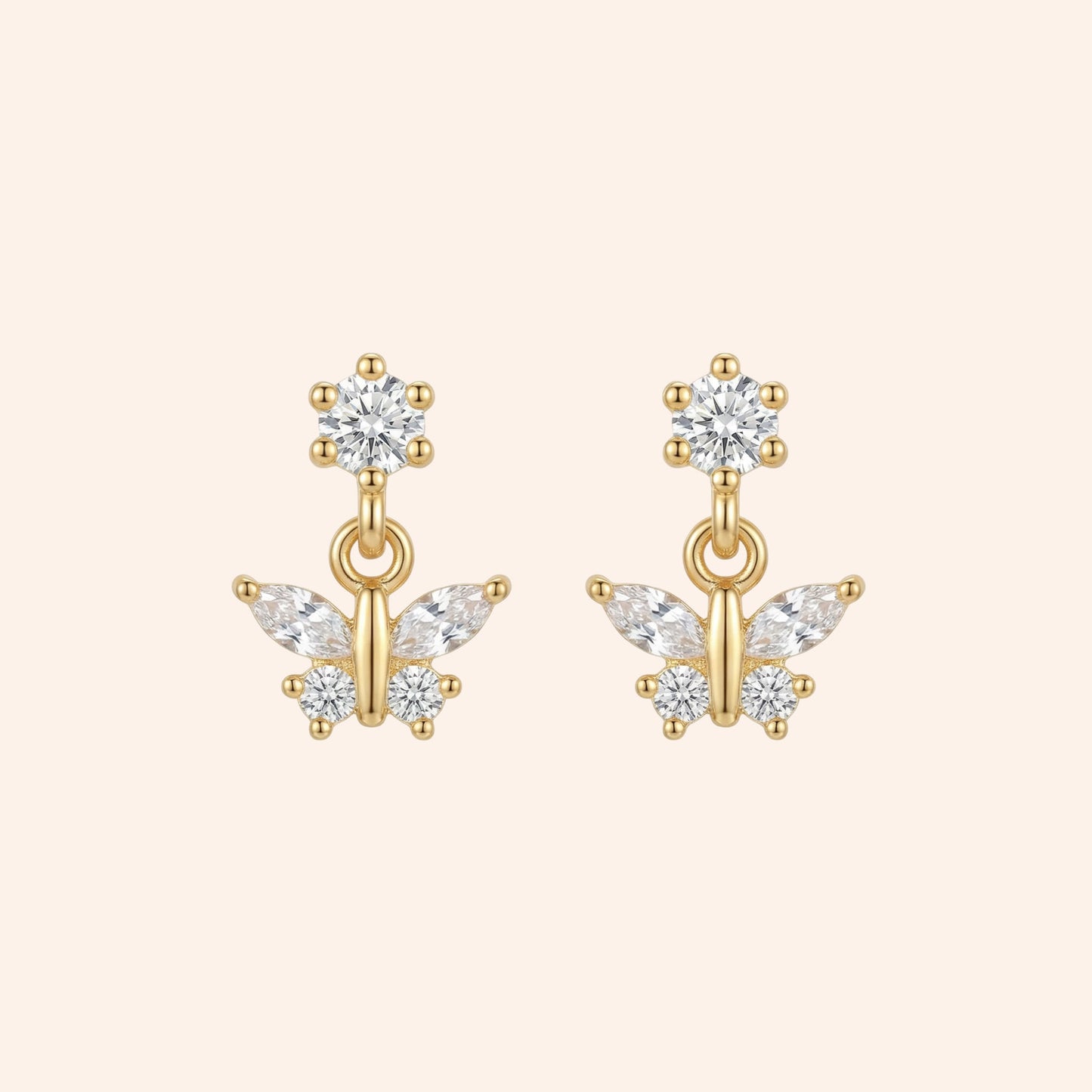 Mini Butterfly Earrings