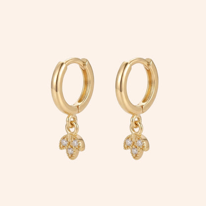 Mini Leafy Hoops