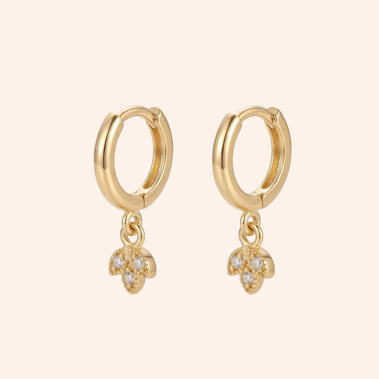 Mini Leafy Hoops