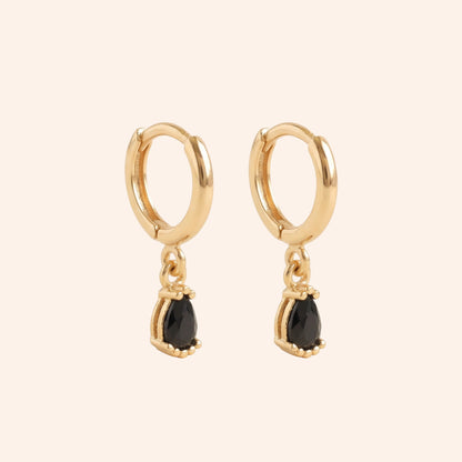 Mini Tourmaline Hoops