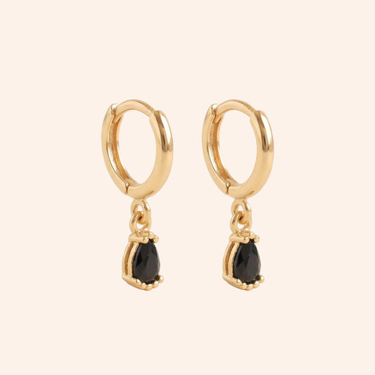 Mini Tourmaline Hoops