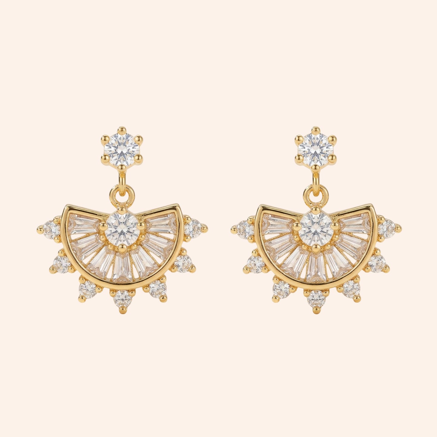 Sunburst Stud Earrings