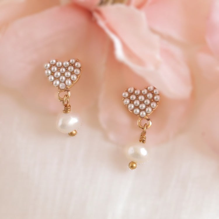 Evelyn Heart Earrings