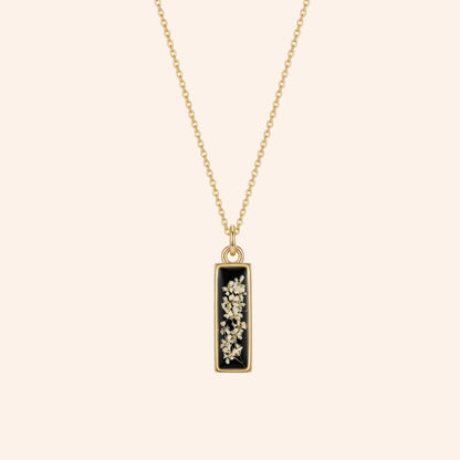 The Black Rectangle Necklace