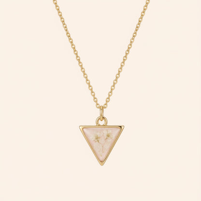The Pink Mini Triangle Necklace
